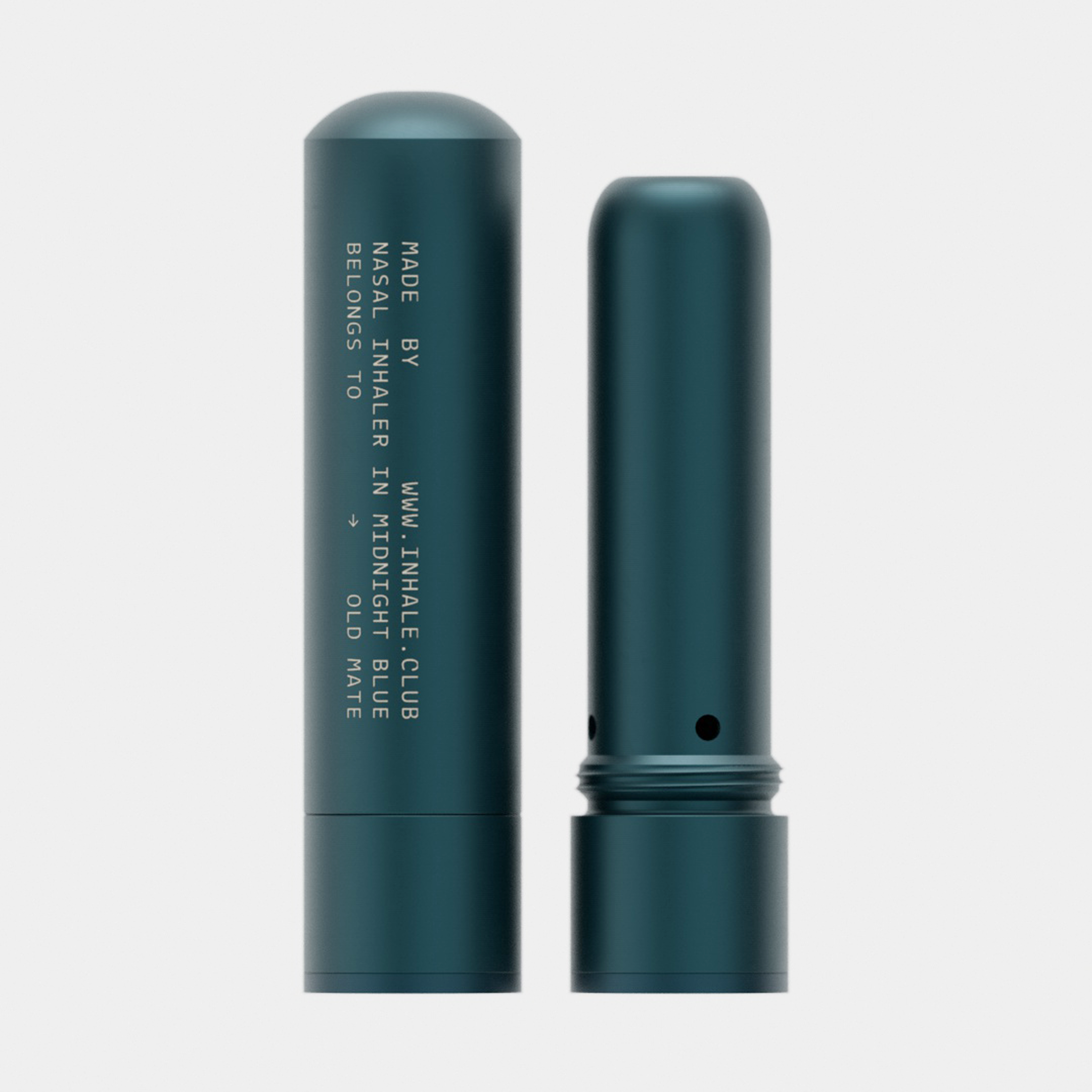 Refillable Aluminium Nasal Inhaler (Midnight Blue)
