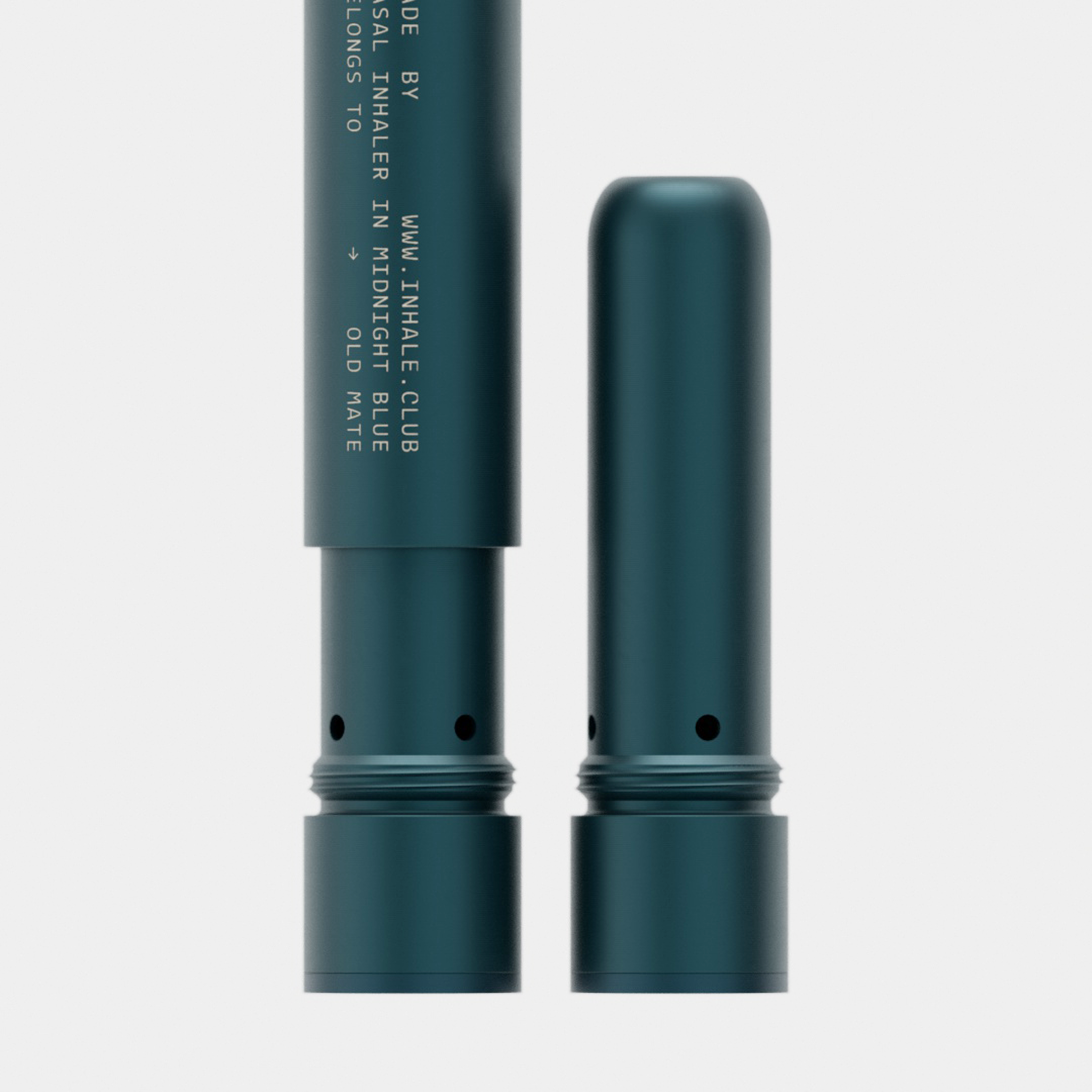 Refillable Aluminium Nasal Inhaler (Midnight Blue)