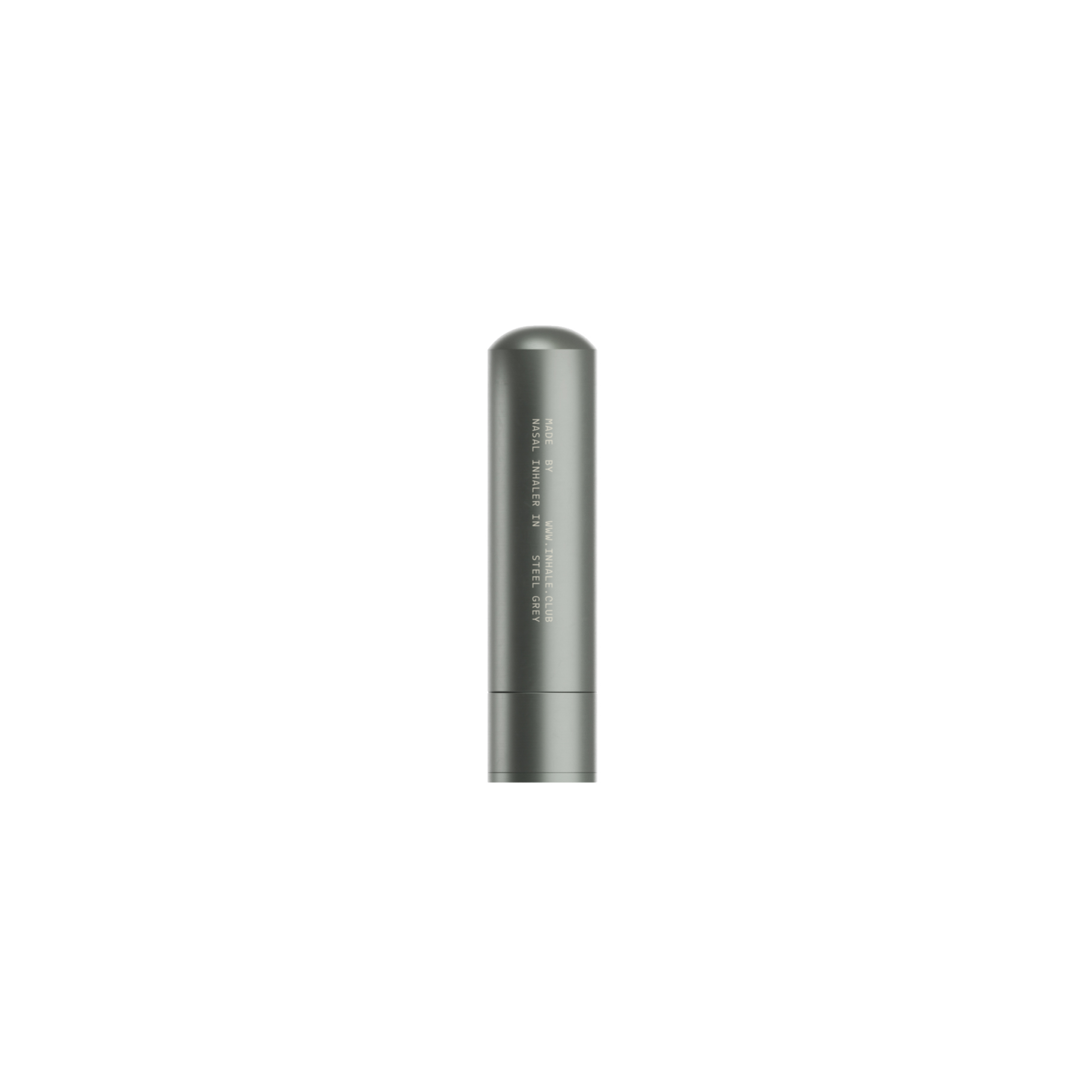 Refillable Aluminium Nasal Inhaler (Steel Grey)