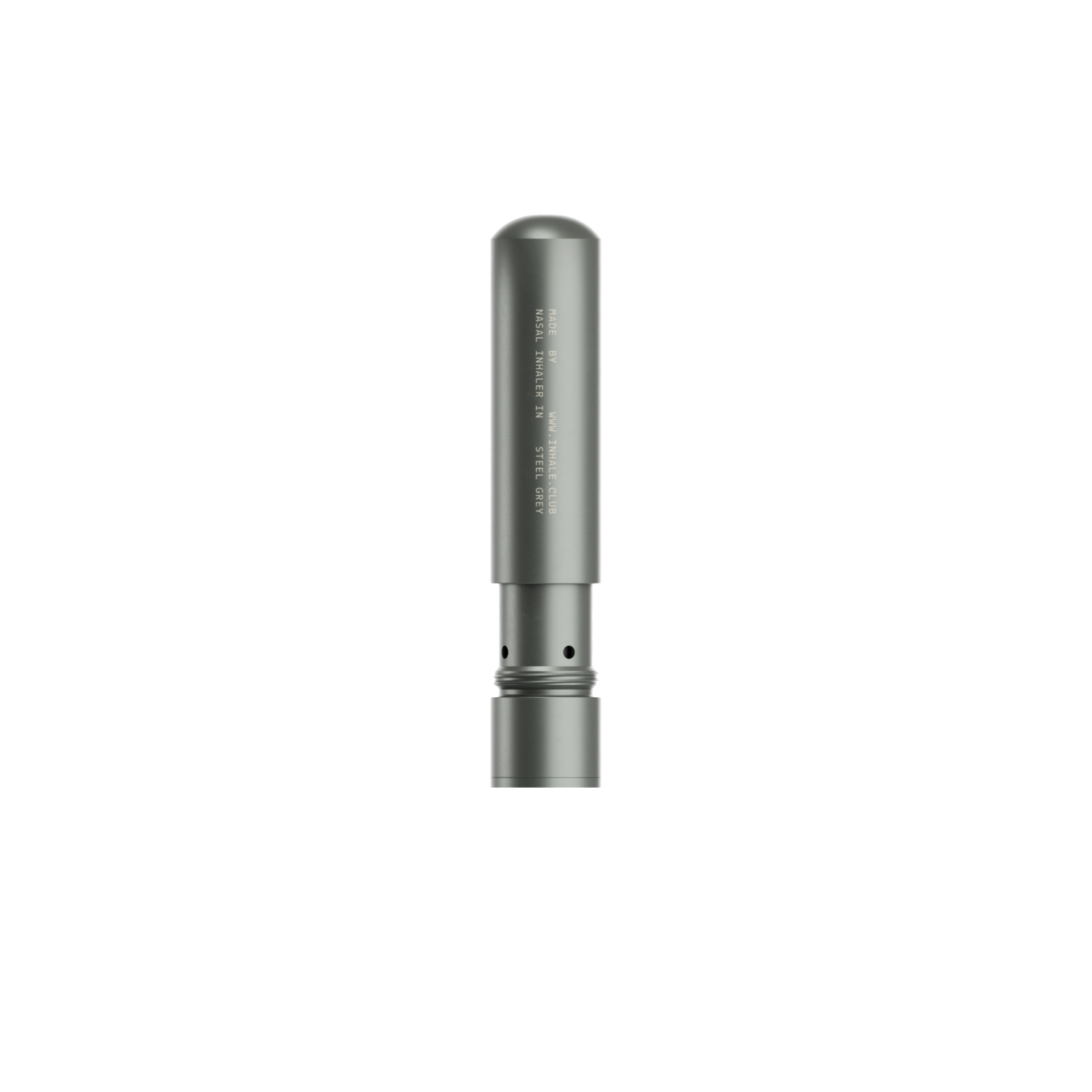 Refillable Aluminium Nasal Inhaler (Steel Grey)