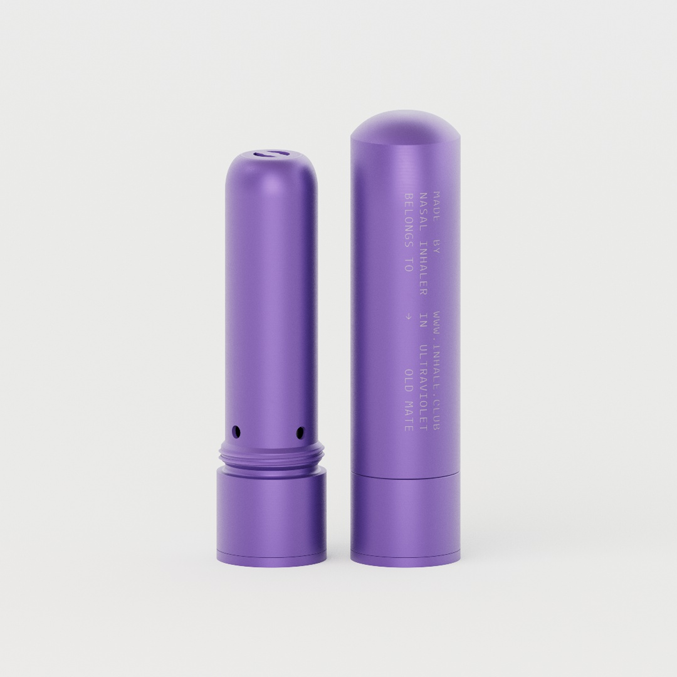 Ultraviolet Refillable Aluminium Nasal Inhaler
